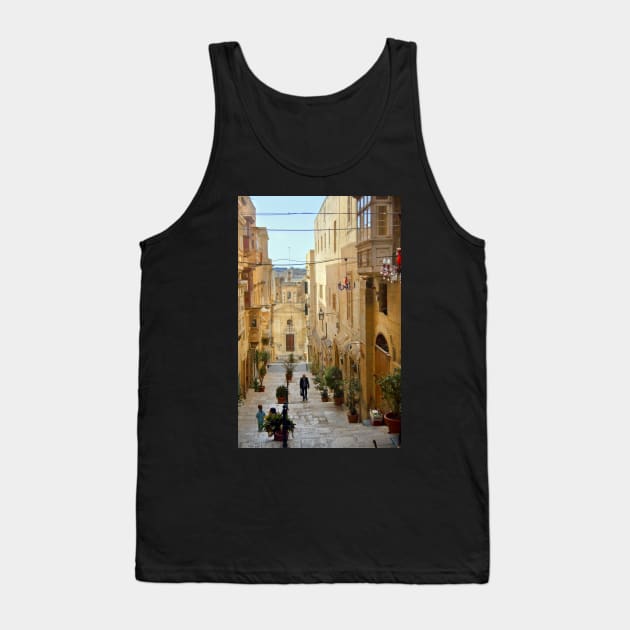 Old Street, Valletta, Malta Tank Top by Carole-Anne